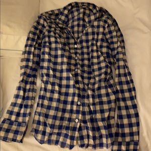 JCrew women’s button down gingham size 0